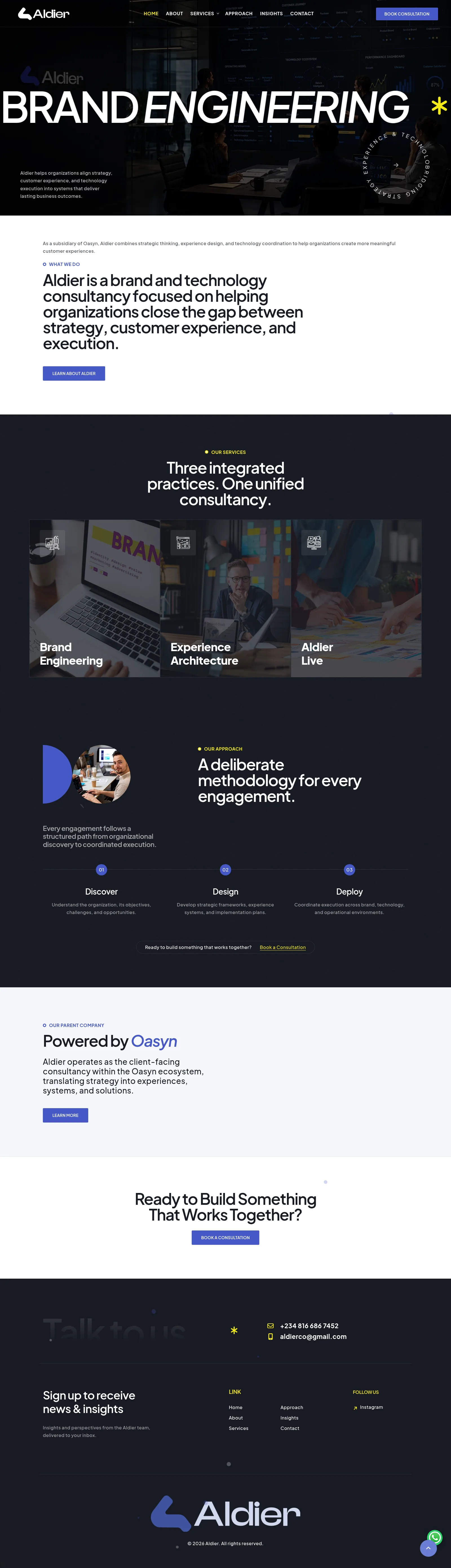 Aldier Creative Studio Presentation